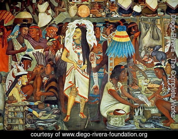 The Market of Tlatelolco  (detail)