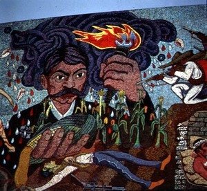 Diego Rivera - History of the Theatre in Mexico (detail)