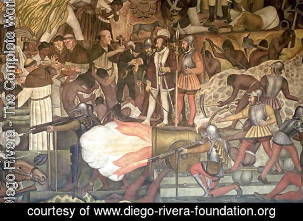 Diego Rivera - Mural from the series Epic of the Mexican People  1925-35