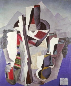 Diego Rivera - Zapatista Landscape - The Guerilla, 1915
