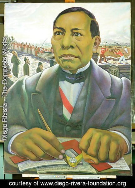 Diego Rivera - Portrait of Benito Juarez  1948
