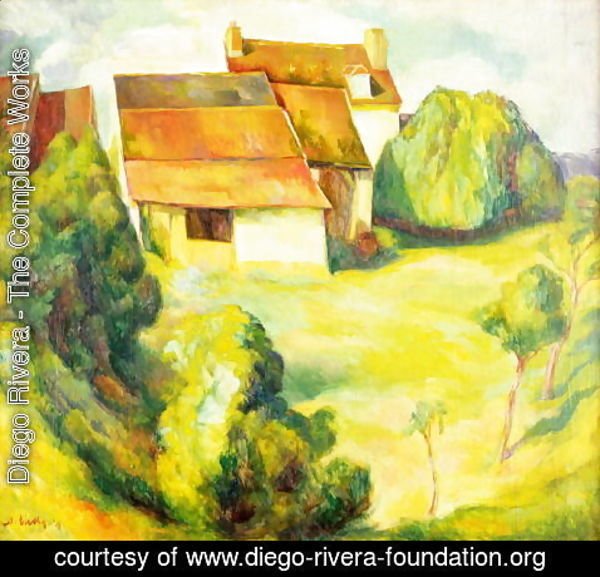 Diego Rivera - Farmhouse, 1914