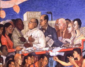 Diego Rivera - The History of Medicine in Mexico  The People's Demand for Better Health, 1953