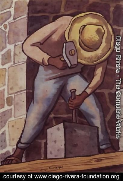 Diego Rivera - The Stone Mason