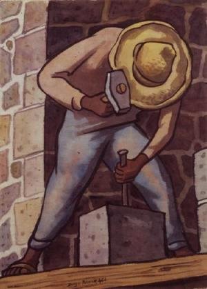 Diego Rivera - The Stone Mason