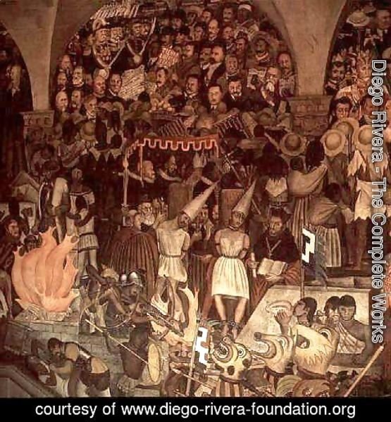 Diego Rivera - The Court of the Inquisition, Mural