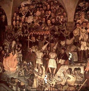 Diego Rivera - The Court of the Inquisition, Mural