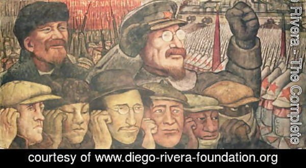 Diego Rivera - The Third International, Moscow 1917