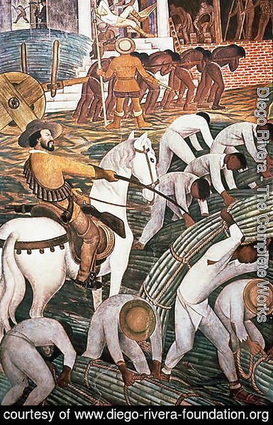 Slavery in the Sugar Plantation, Tealtenango, Morelos, from the series, History of Cuernavaca and Morelos, 1930-1