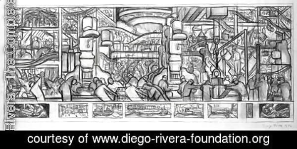 Diego Rivera - The Making of a Motor, 1932