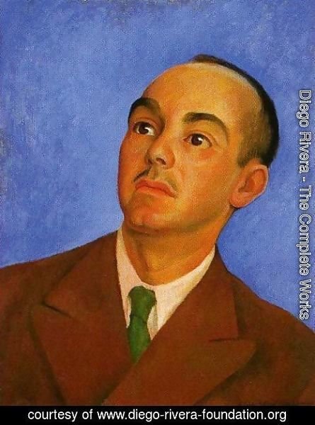 Diego Rivera - Portrait of Carlos Pellicer (Retrato de Carlos Pellicer) 1942