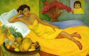 Diego Rivera - Portrait of Sra Dona Elena Flores de Carrillo (Retrato de la Sra Dona Elena Flores de Carrillo) 1953