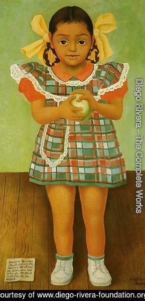 Diego Rivera - Portrait of the Young Girl Elenita Carrillo Flores (Retrato de la nina Elenita Carrillo Flores) 1952