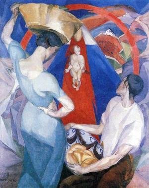 Diego Rivera - The Adoration of the Virgin 1913