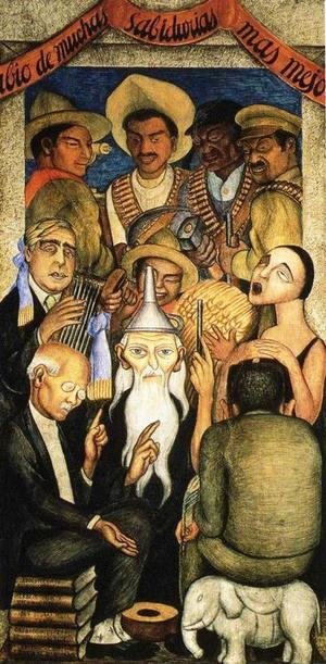Diego Rivera - The Learned Banquet 1928