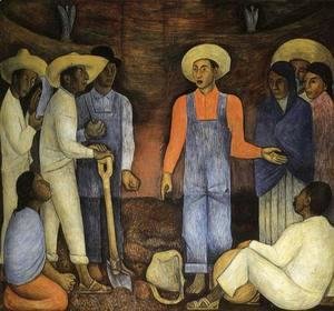 Diego Rivera - The Organization of the Agrarian Movement 1926