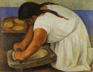 Woman Grinding Maize 1924 (La molendera)
