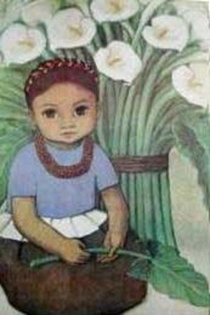 Diego Rivera - Child with Calla Lillies