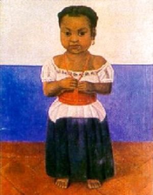 Diego Rivera - Girl With Coral Necklace