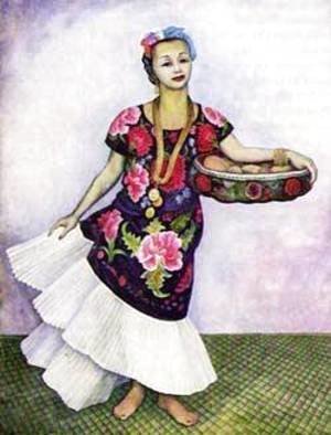 Diego Rivera - Portrait Of Dolores Olmedo 1955