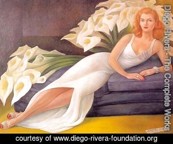 Diego Rivera - Portrait Of Natasha Gellman 1943
