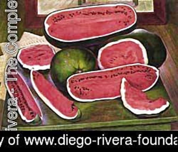 Diego Rivera - The Watermelons 1957
