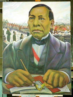 Diego Rivera - Portrait of Benito Juarez  1948