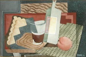 Diego Rivera - Still Life with Bottle and Glass 1945