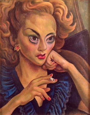 Diego Rivera - Portrait of an Actress  1948