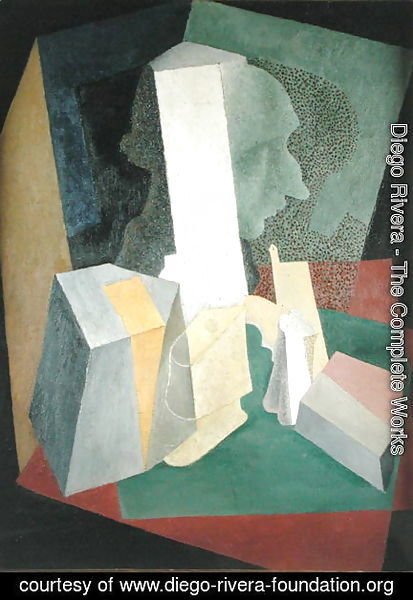 Diego Rivera - Composition with Bust  1916