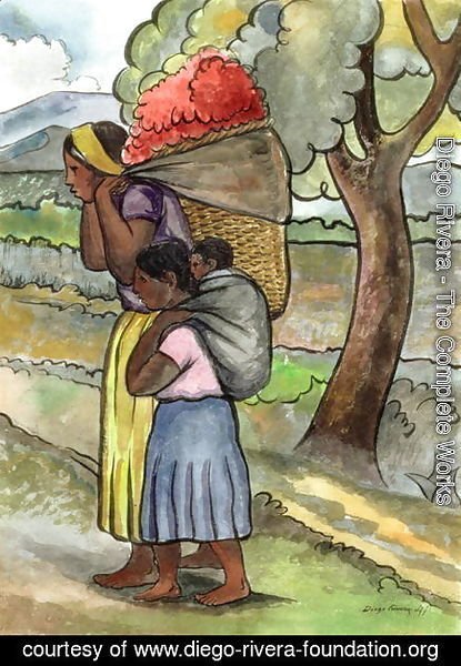 Diego Rivera - The Flower Seller 1941