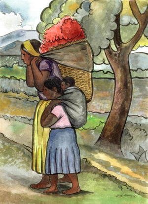 Diego Rivera - The Flower Seller 1941