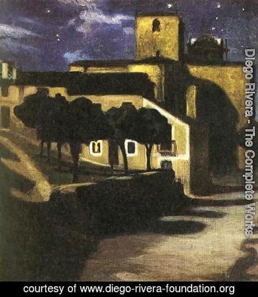 Diego Rivera - Night Scene in Avila 1907