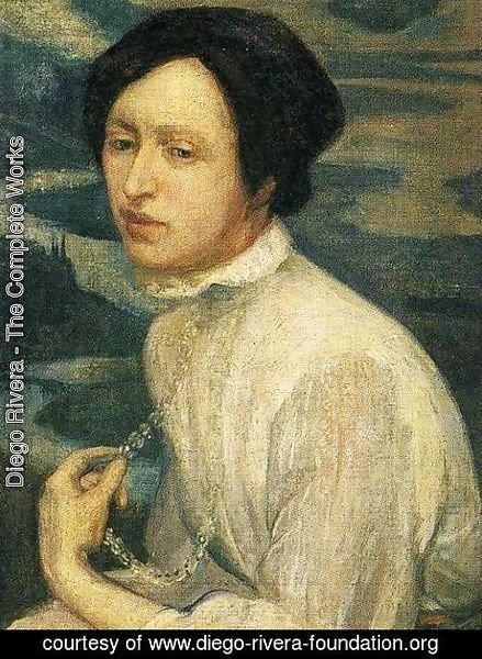 Diego Rivera - Portrait of Angelina Beloff 1909 2