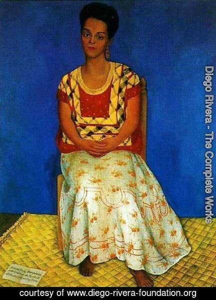 Diego Rivera - Portrait of Cuca Bustamante (Retrato de Cuca Bustamante) 1946