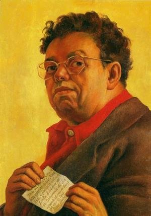 Diego Rivera - Self Portrait Dedicated to Irene Rich (Autorretrato dedicado a Irene Rich) 1941