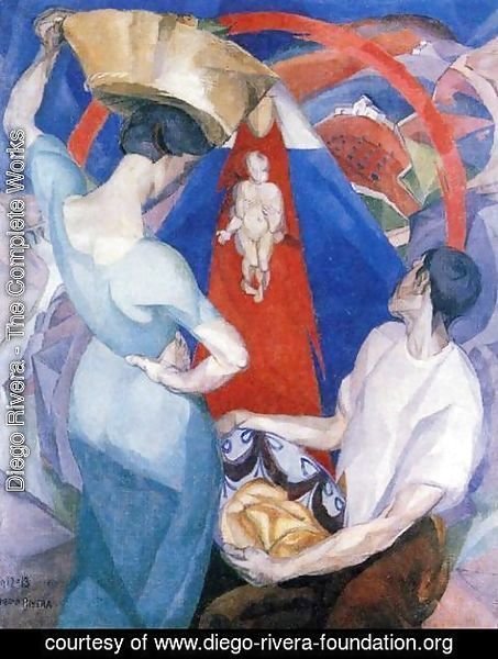 Diego Rivera - The Adoration of the Virgin 1913