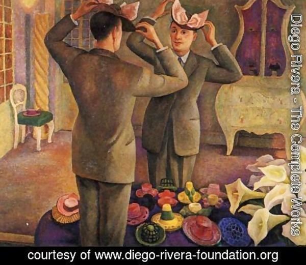 Diego Rivera - The Milliner Potrait of Henri de Chatillon 1944