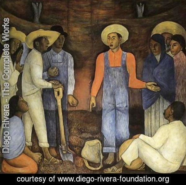 Diego Rivera - The Organization of the Agrarian Movement 1926